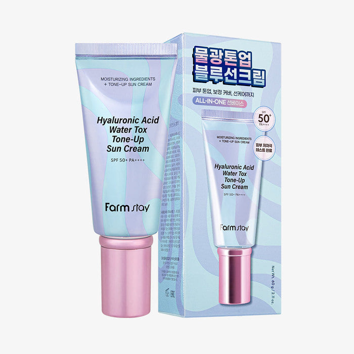 FARMSTAY HYALURONIC ACID WATER TOX TONE-UP SUN CREAM