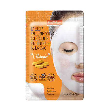 PUREDERM Deep Purifying Cloud Bubble Mask "Vitamin"