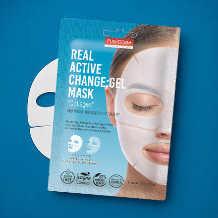 PUREDERM Real Active Change Gel Mask "Collagen"