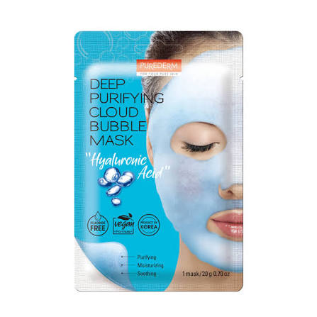 PUREDERM Deep Purifying Cloud Bubble Mask "Hyaluronic Acid"