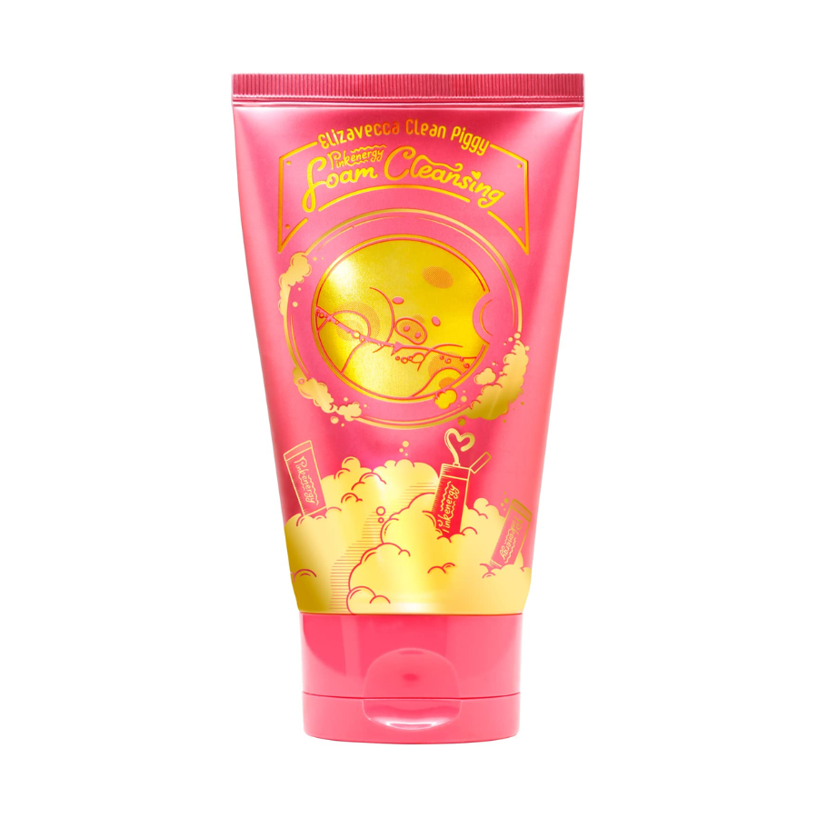 elizavecca clean piggy pink energy foam cleansing