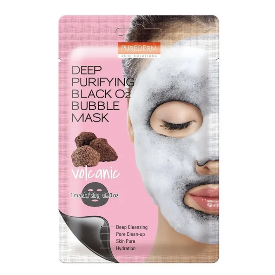 Deep Purifying Black O2 Bubble Mask "Volcanic"