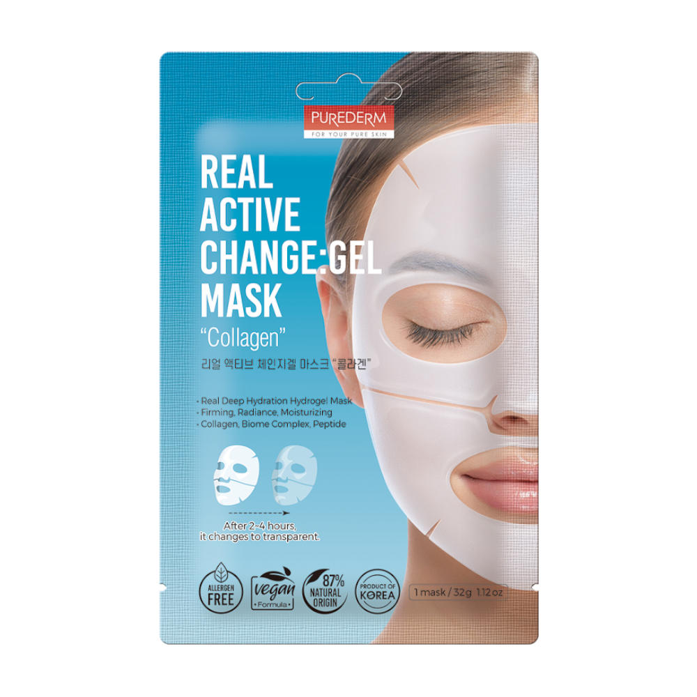 PUREDERM Real Active Change Gel Mask "Collagen"