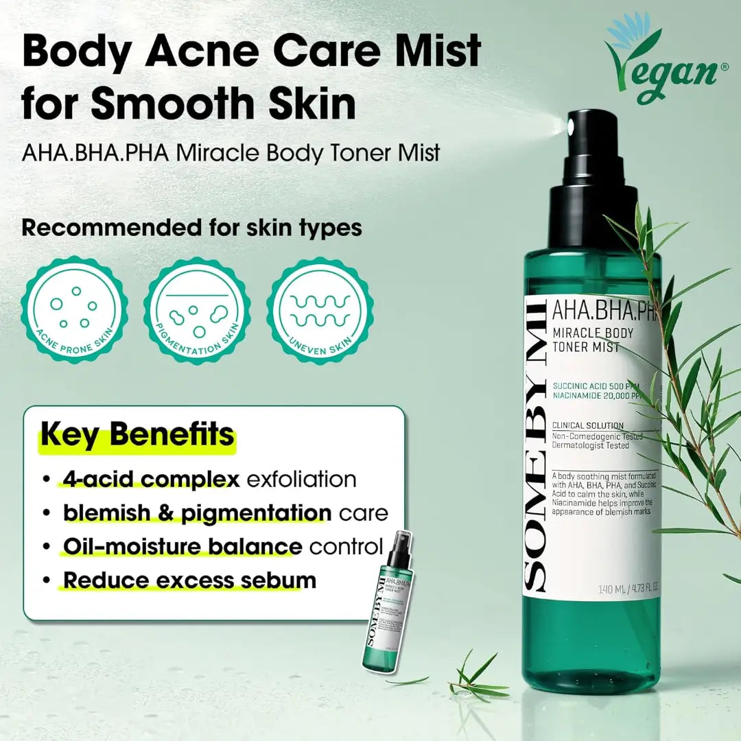 SOMEBYMI AHA, BHA, PHA Miracle Body Toner Mist